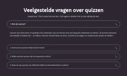 Quiz-Veelgestelde Vragen
