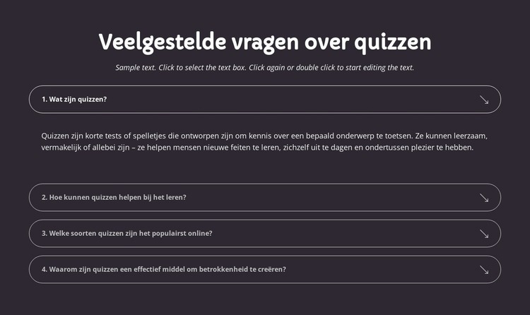 Quiz-veelgestelde vragen Sjabloon