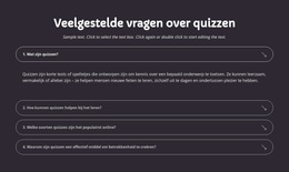Quiz-Veelgestelde Vragen