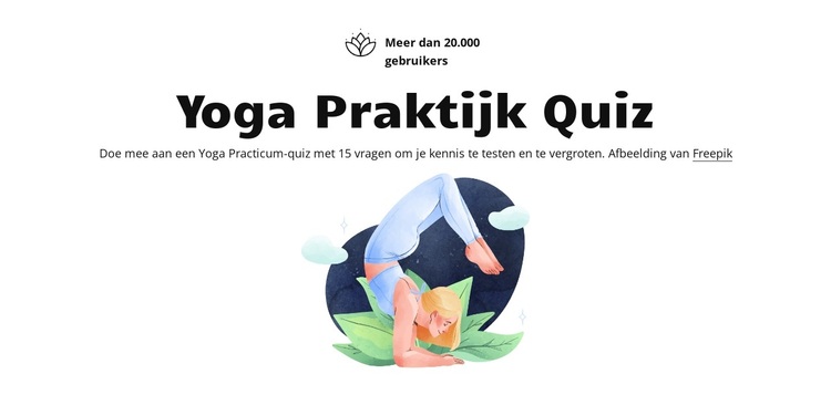 Yoga-praktijkquiz WordPress-thema