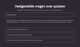Quiz-Veelgestelde Vragen