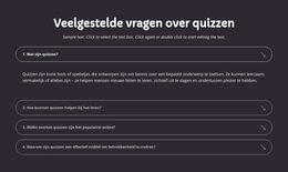 Quiz-Veelgestelde Vragen