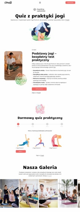 Quiz wiedzy o jodze Szablony