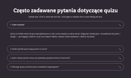 FAQ Dotyczące Quizu