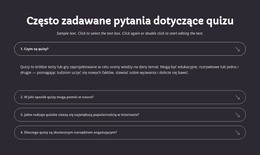 FAQ Dotyczące Quizu