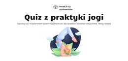 Niestandardowe Czcionki, Kolory I Grafika Dla Quiz Z Praktyki Jogi