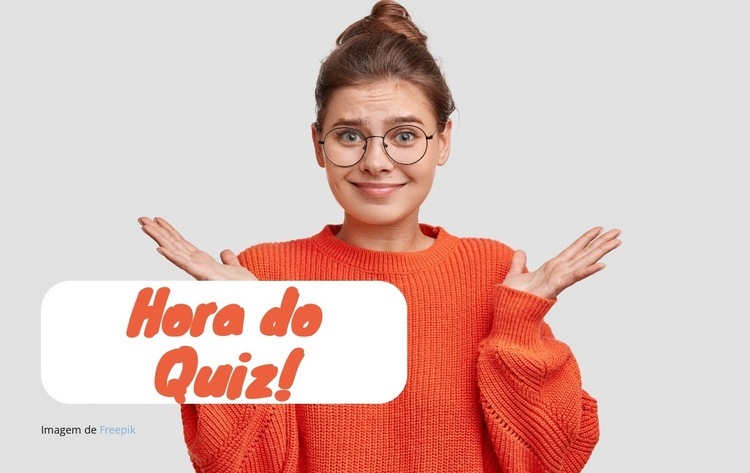 Descubra com um Quiz Design do site
