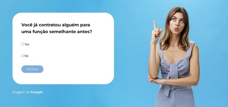 Pronto para um teste Design do site