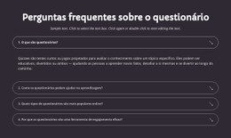 Perguntas Frequentes Sobre O Questionário