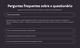 Perguntas Frequentes Sobre O Questionário - Modelo De Site Gratuito