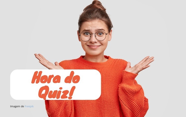 Descubra com um Quiz Modelo