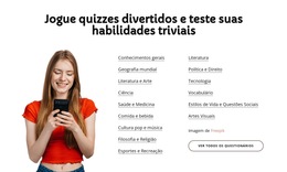 Test Your Trivia Modelo De Site