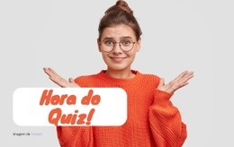 Descubra Com Um Quiz - Página Inicial De Comércio Eletrônico