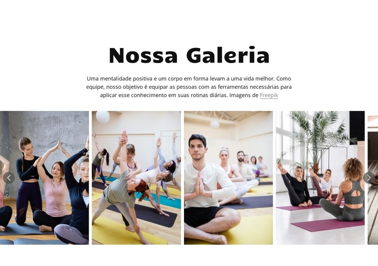 Galeria de estúdio de ioga Tema WordPress