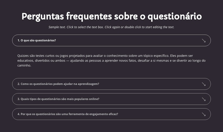 Perguntas frequentes sobre o questionário Tema WordPress