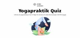 Designmall För Yogapraktik Frågesport