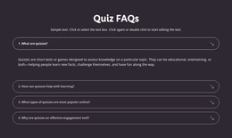 Quiz Faqs