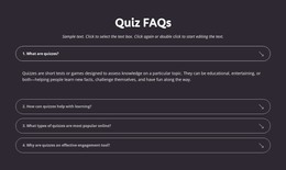 Quiz Faqs