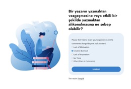 Poll For Writers - Basit Web Sitesi Şablonu