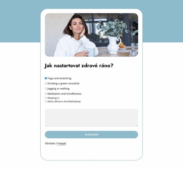 Morning boost poll Šablona