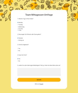 Team Lunch Poll CSS-Vorlage