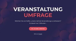 Event Poll CSS-Websitevorlage