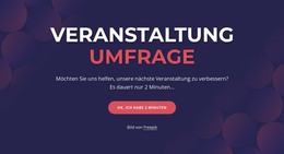 Event Poll - Moderne Webvorlage