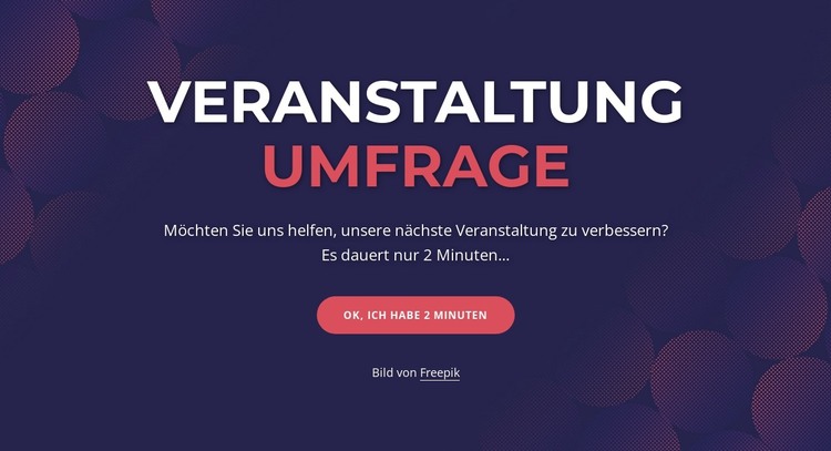 Event poll HTML-Vorlage