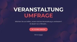 Event Poll - Modernes Website-Design