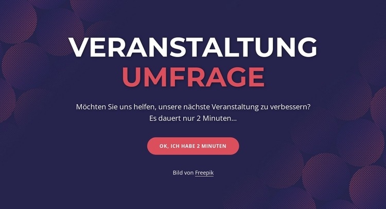 Event poll Website design