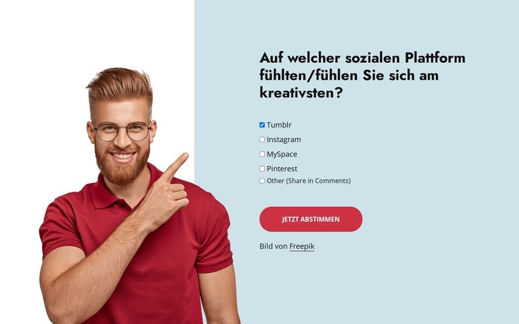 Creative minds poll WordPress-Theme