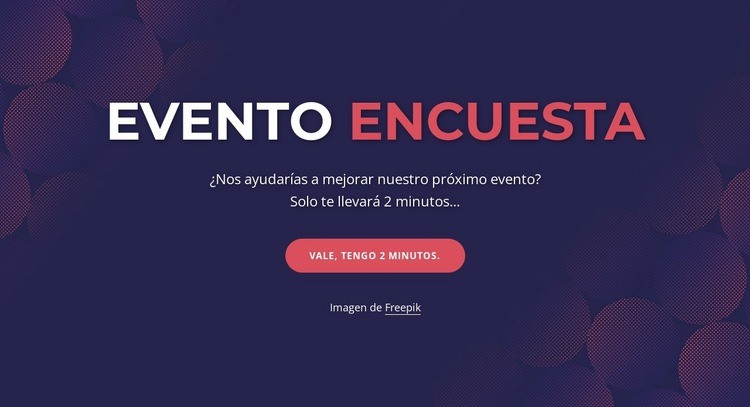 Event poll Maqueta de sitio web