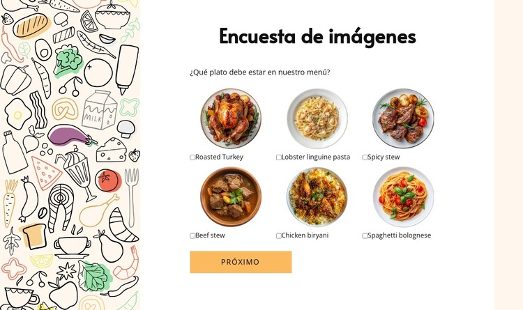 Image poll Plantilla HTML