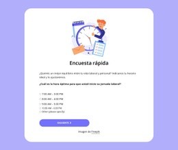 Quick Poll: Plantilla Sencilla De Una Página