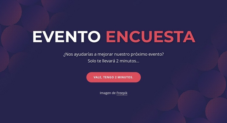 Event poll Plantilla de sitio web