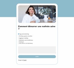 Morning Boost Poll – Modèles De Conception De Sites Web