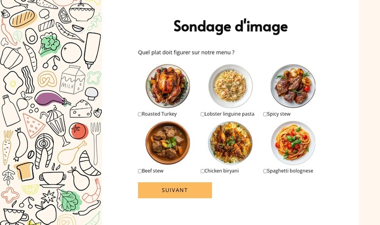 Image poll Modèle HTML