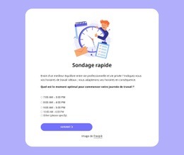 Quick Poll : Modèle Simple D'Une Page