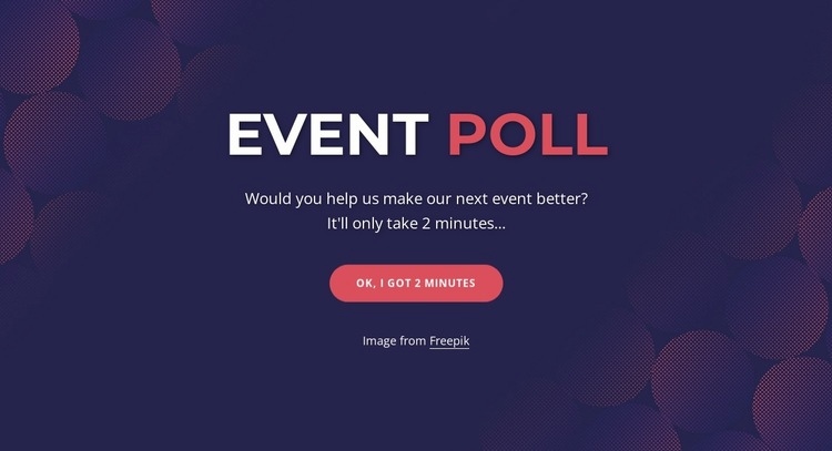 Event poll Html Code Example