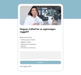 Morning Boost Poll - Céloldal Sablon