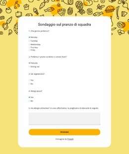 Team Lunch Poll - Progettazione Di Siti Web