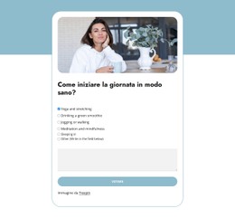 Morning Boost Poll Modello Di Griglia CSS