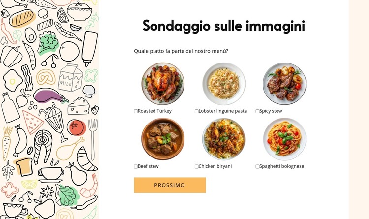 Image poll Modello HTML