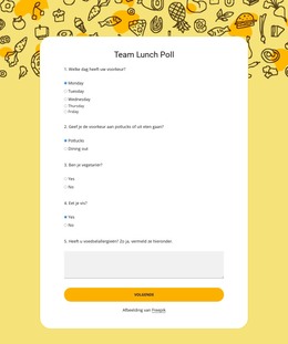 Team Lunch Poll