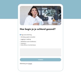 Premium WordPress-Thema Voor Morning Boost Poll