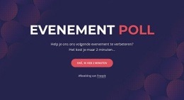 Event Poll - Modern Siteontwerp