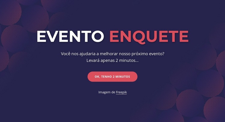 Event poll Modelo de site