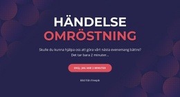 Event Poll - Responsiva Webbplatsmallar