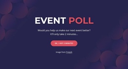Event Poll - Responsive Website Templates