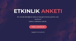 Event Poll - Modern Web Şablonu